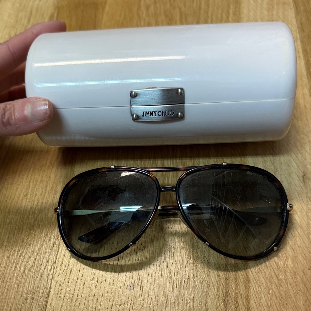 Jimmy Choo Tortoise Shell Sunglasses